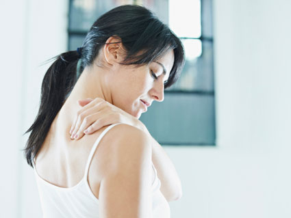 Picture of woman with neck pain